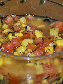 Creole mango salad